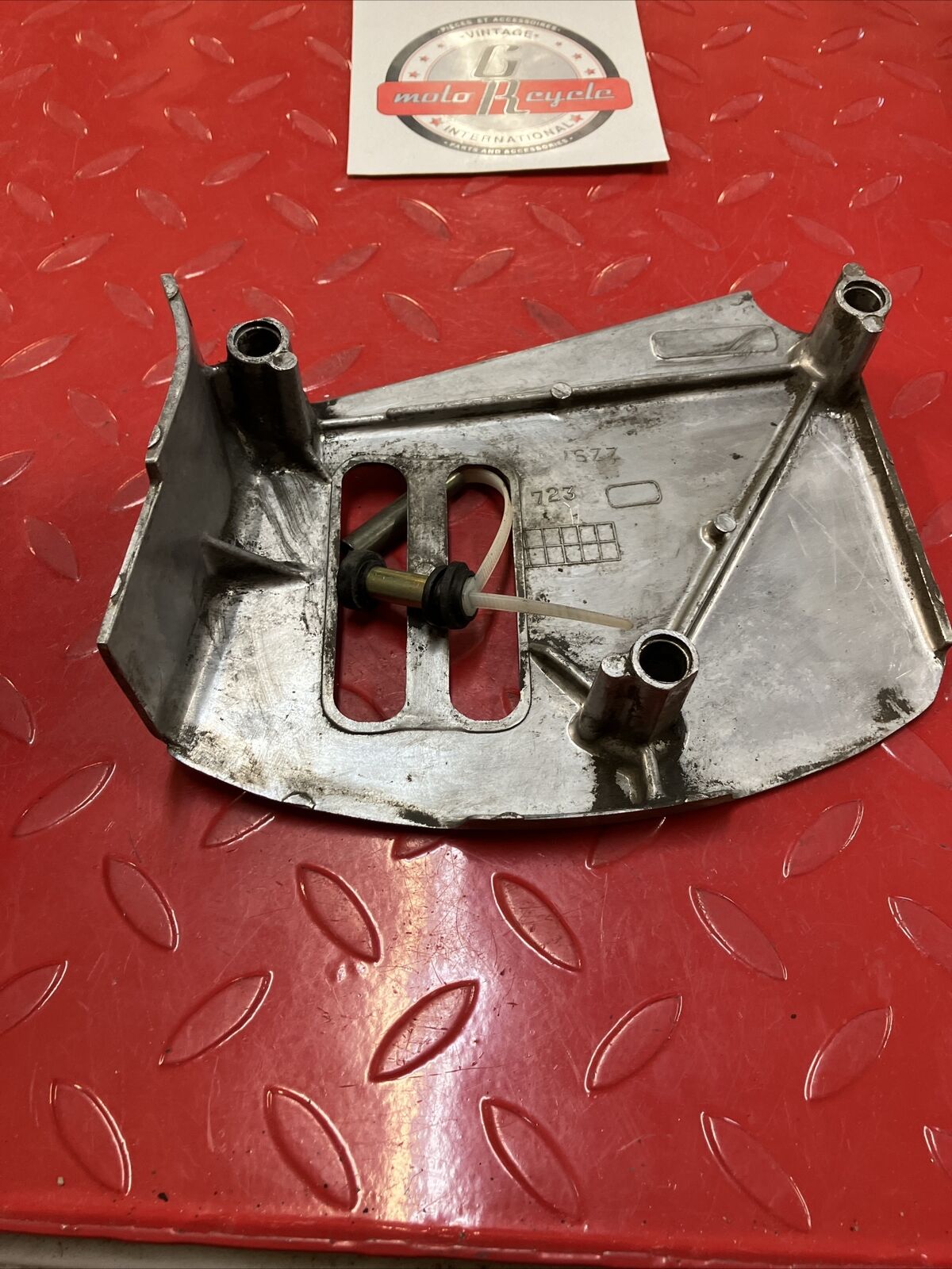 Suzuki LS650 Savage 1986 left crankcase engine front sprocket guard cover case