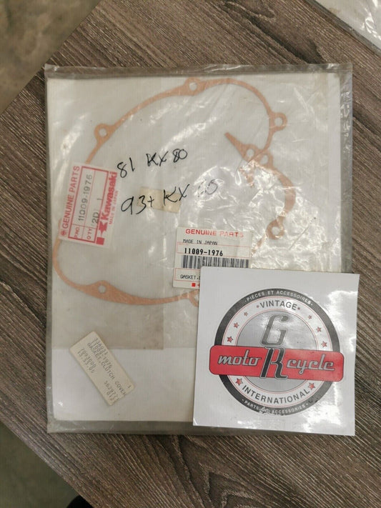 NOS KAWASAKI KX60 KX80 1981 - 2003 CLUTCH COVER GASKET 11009-1976 K31