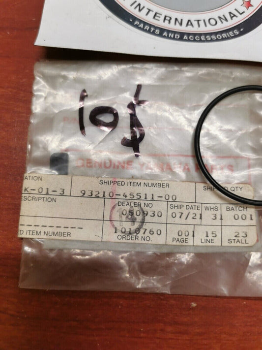 NOS Yamaha YFM125 YFA1 YP400 XC125 O-RING 93210-45511-00 SUB. 93210-43713-00 Y98