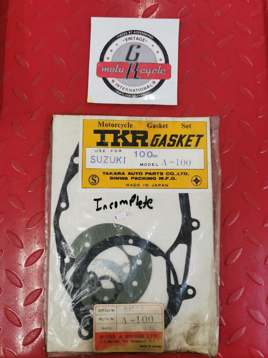 NOS SUZUKI A100 INCOMPLETE GASKET SET 61509 S14