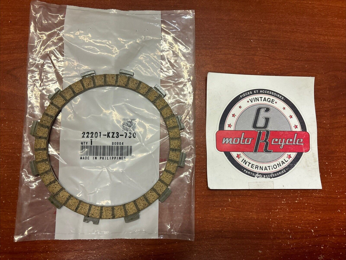 NOS Honda CR250R CR480R CR500R CLUTCH FRICTION DISK 22201-KZ3-730 H142
