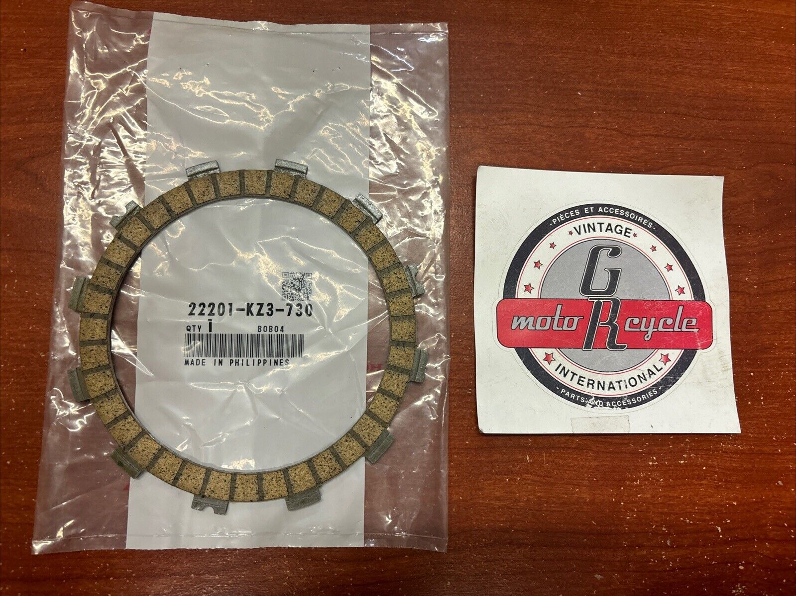 NOS Honda CR250R CR480R CR500R CLUTCH FRICTION DISK 22201-KZ3-730 H142