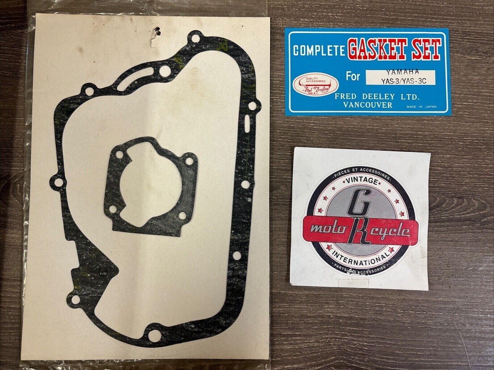 NOS FRED DEELEY YAS3 YAS3C GASKET KIT INCOMPLETE J63