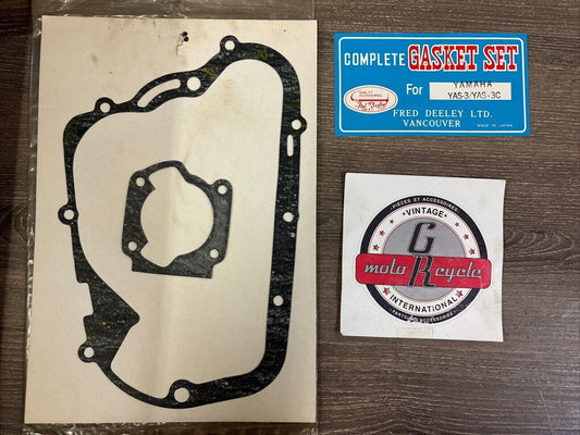 NOS FRED DEELEY YAS3 YAS3C GASKET KIT INCOMPLETE J63