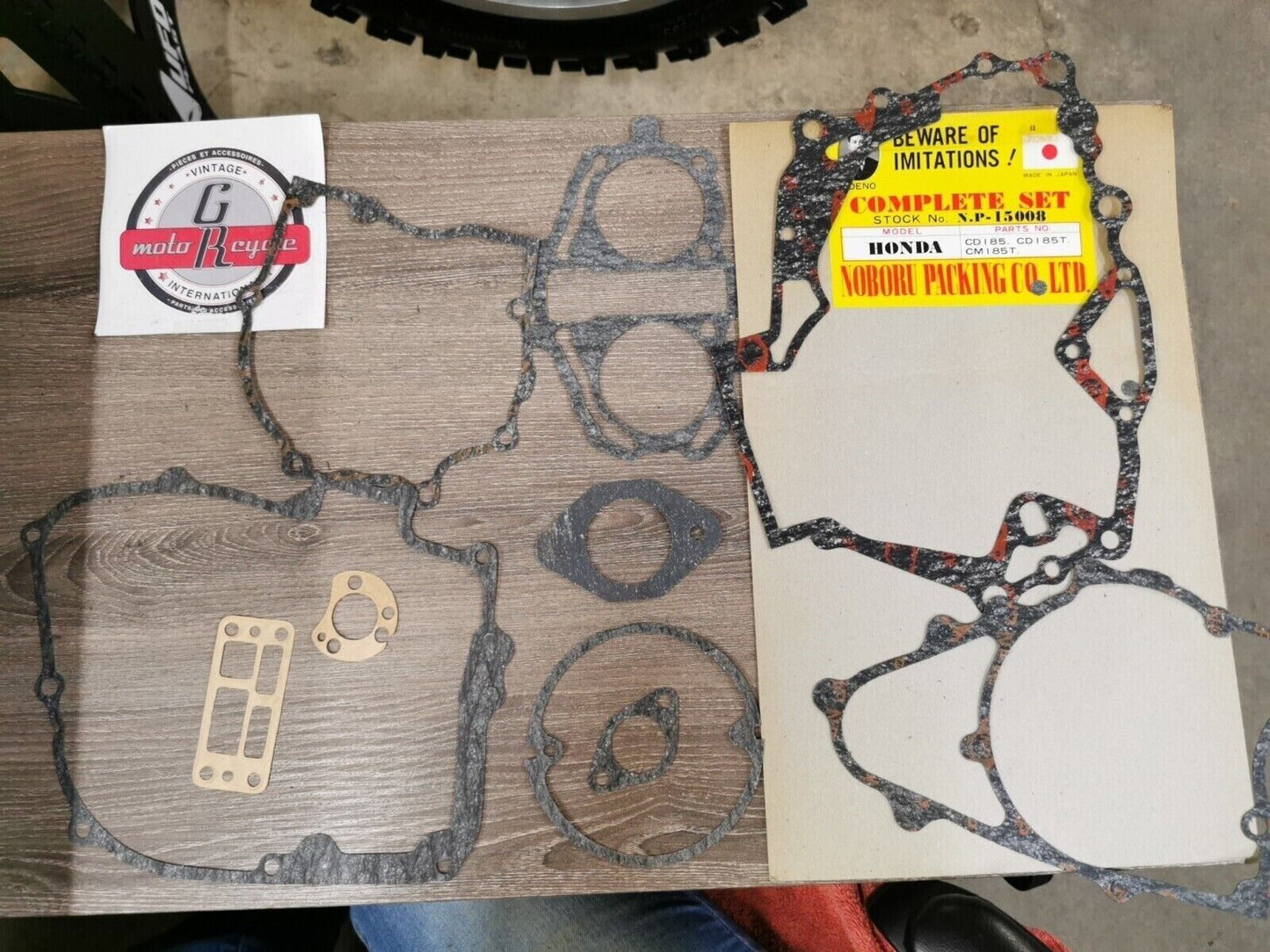 NOS NOBORU NP HONDA CD185 CD185T CM185T INCOMPLETE  GASKET KIT SET NP-15008 J46