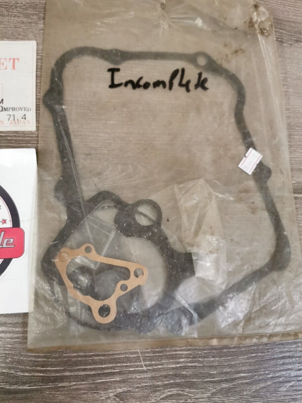 NOS HONDA C70 C70M CT70 CL70 INCOMPLETE GASKET SET  J28