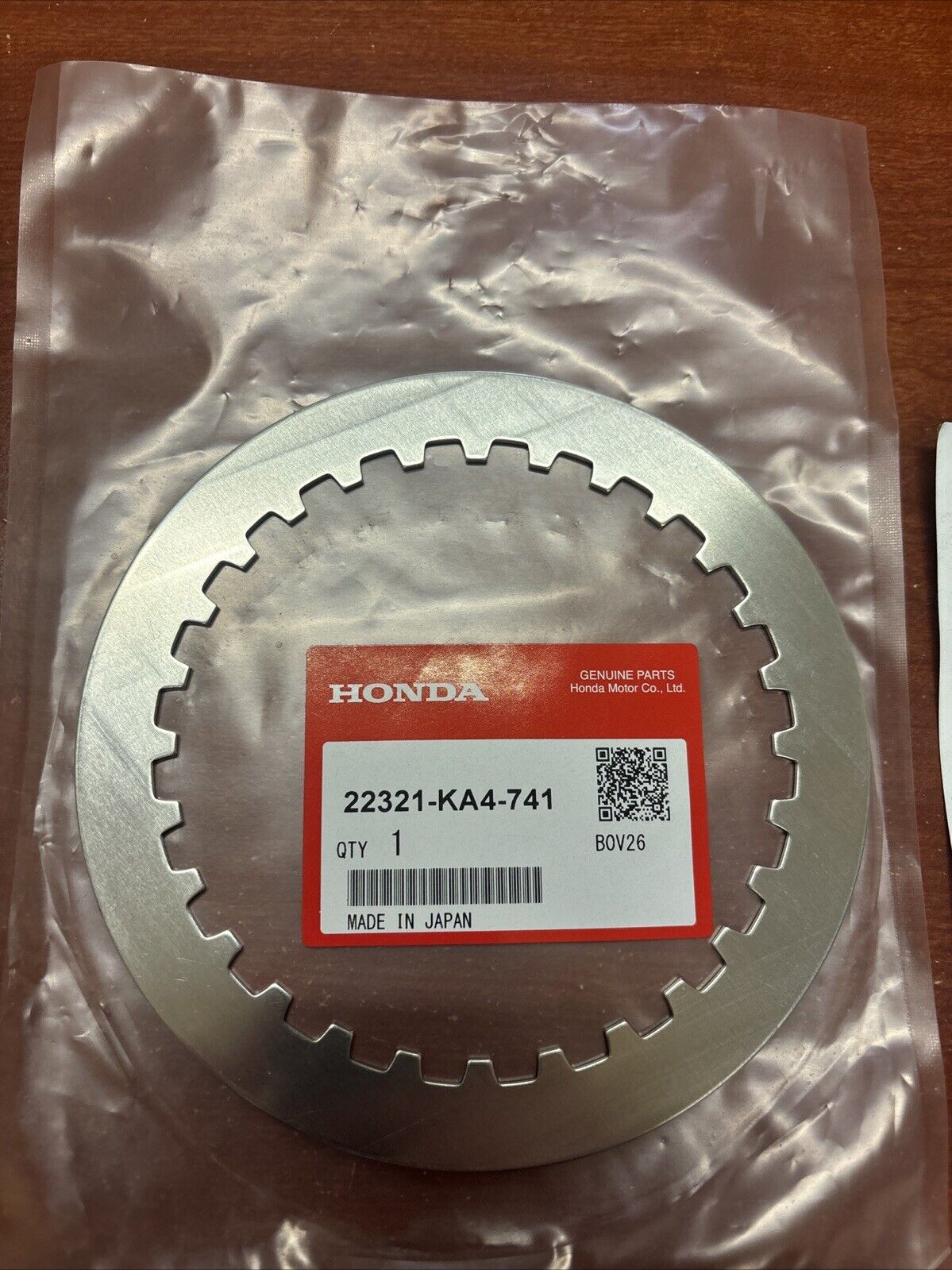 NOS Honda 1984 - 2007 CR250R 84 - 2001 CR500R CLUTCH PLATE B 22321-KA4-741 H142