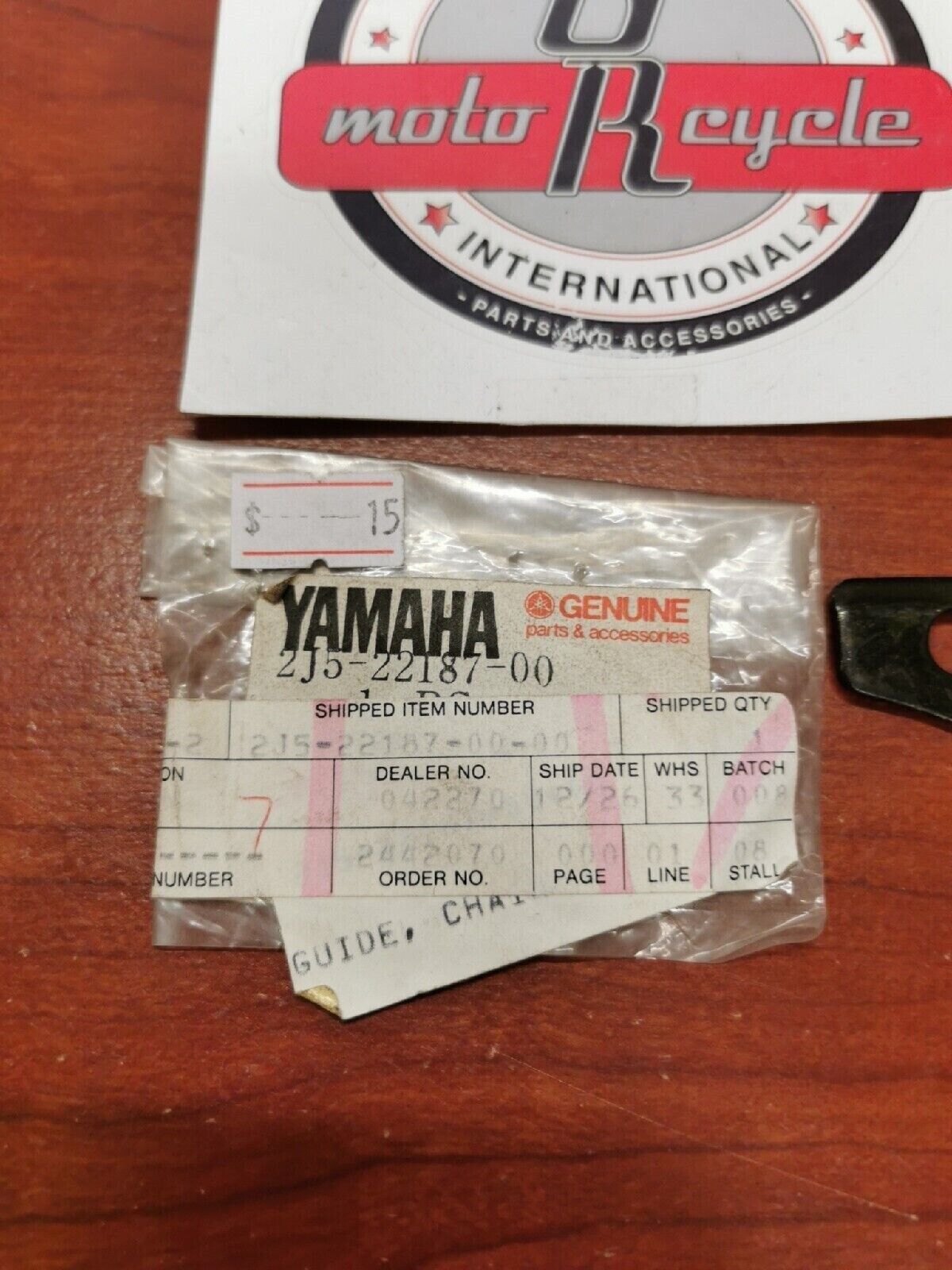 NOS Yamaha YZ80 CHAIN GUIDE 2J5-22187-00-00 Y70