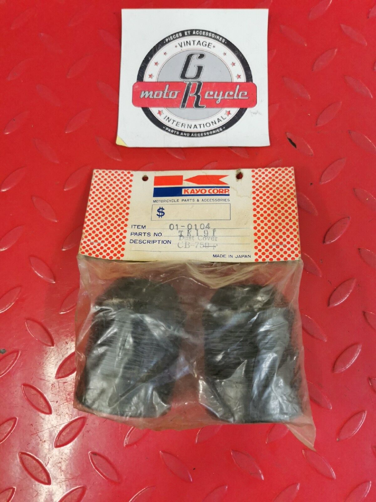 NOS KAYO HONDA CB750F Rubber Front Fork Dust Cover boots  TK-191  J15