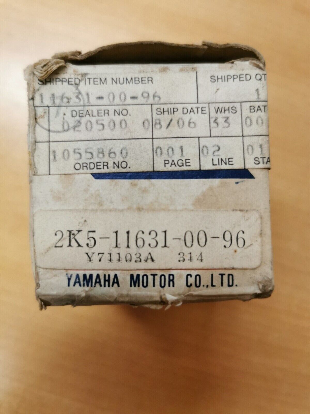 NOS YAMAHA YZ100 1977 - 1979  PISTON 4th O/S 51.00  2K5-11631-00-96 Y45