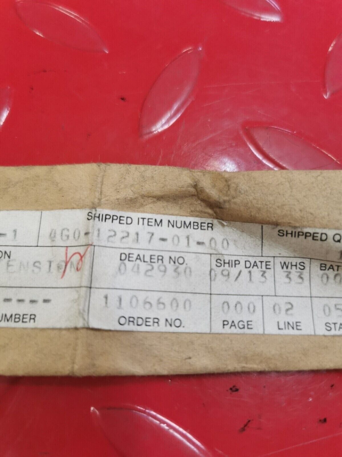 NOS YAMAHA FZ600 YX600 FJ600 XJ550 ROD CHN TENSIONER 4G0-12217-01-00 Y28