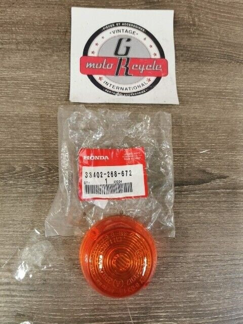 NEW NOS HONDA C70 C70M CB100 CB125S 1968 - 1979 LENS WINKER 33402-268-672 H102