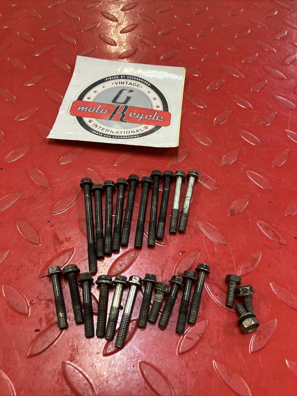 Honda CR80R 1990 engine motor crankcase cover bolt hardware 2