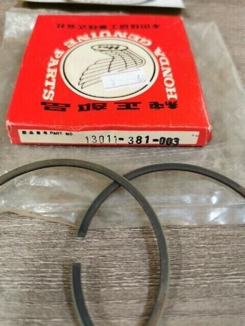 NOS HONDA CR250M MR250 1975 RING SET PISTON 13011-381-003 H89