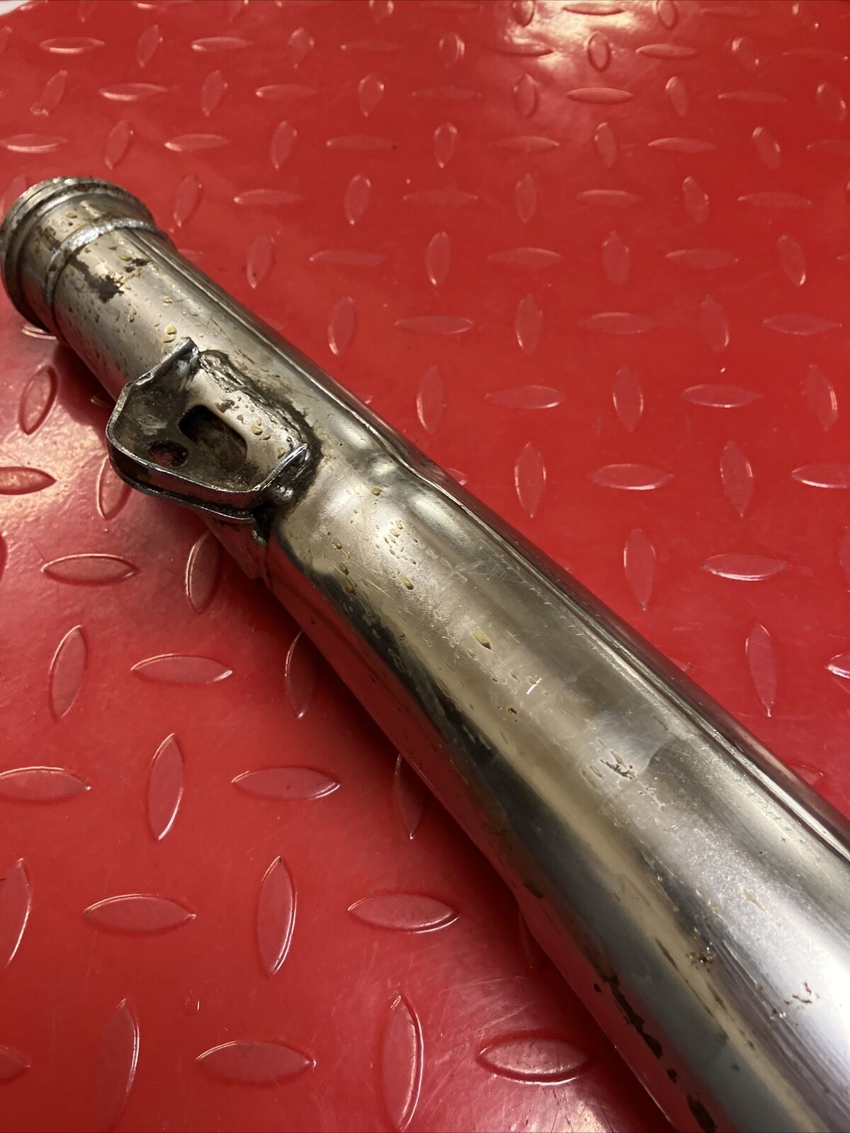 Yamaha RD400 1977 Left exhaust pipe silencer 1976 1978
