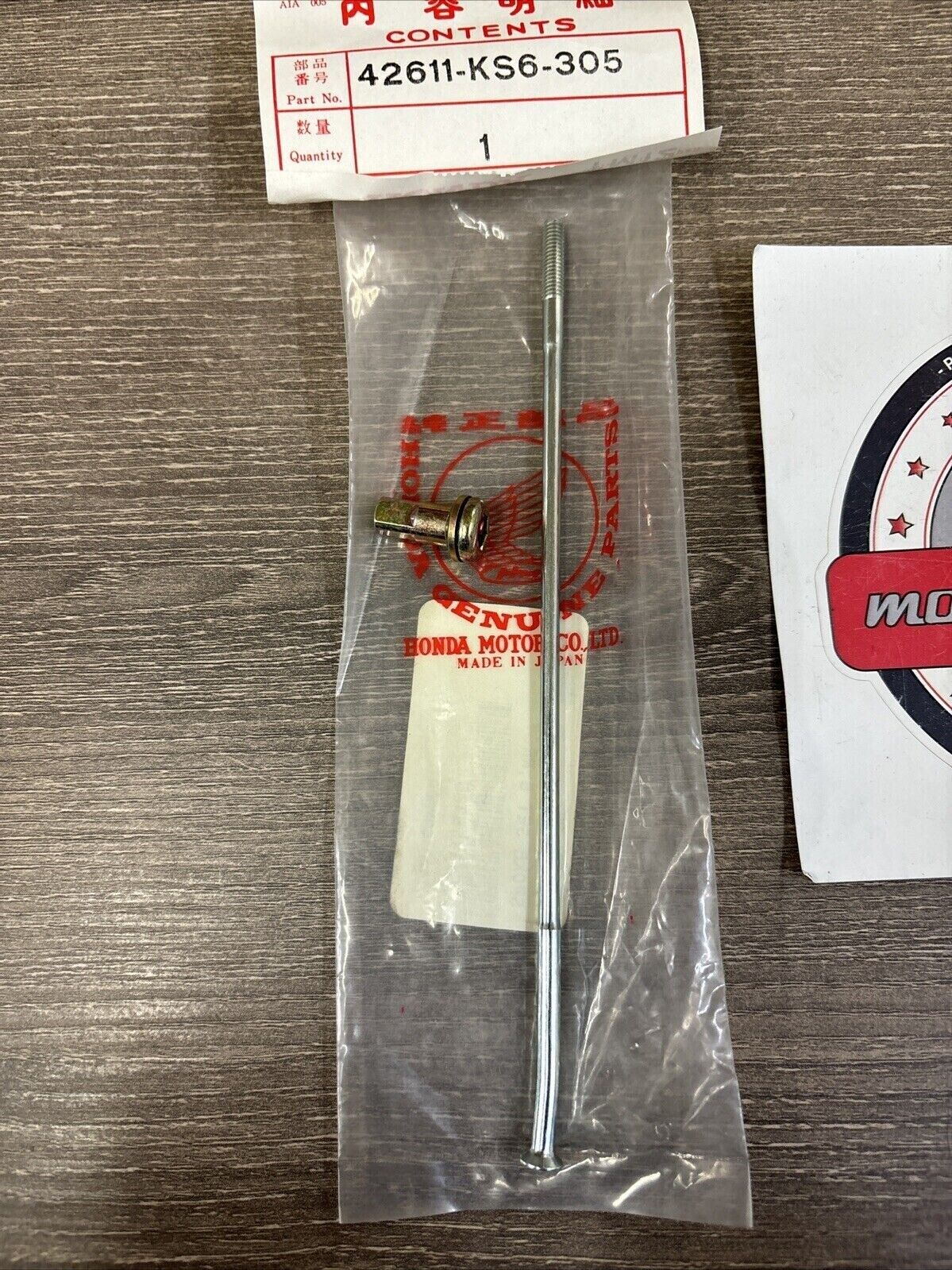 NOS Honda 1985 1986 CR125R REAR SPOKE SET B 42611-KS6-305 SUB 42611-KA3-830 H125