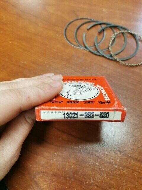 NOS Honda CB125 XL125 PISTON RING SET (OS 0.25) 13021-383-620 SUB 13021-383- H93
