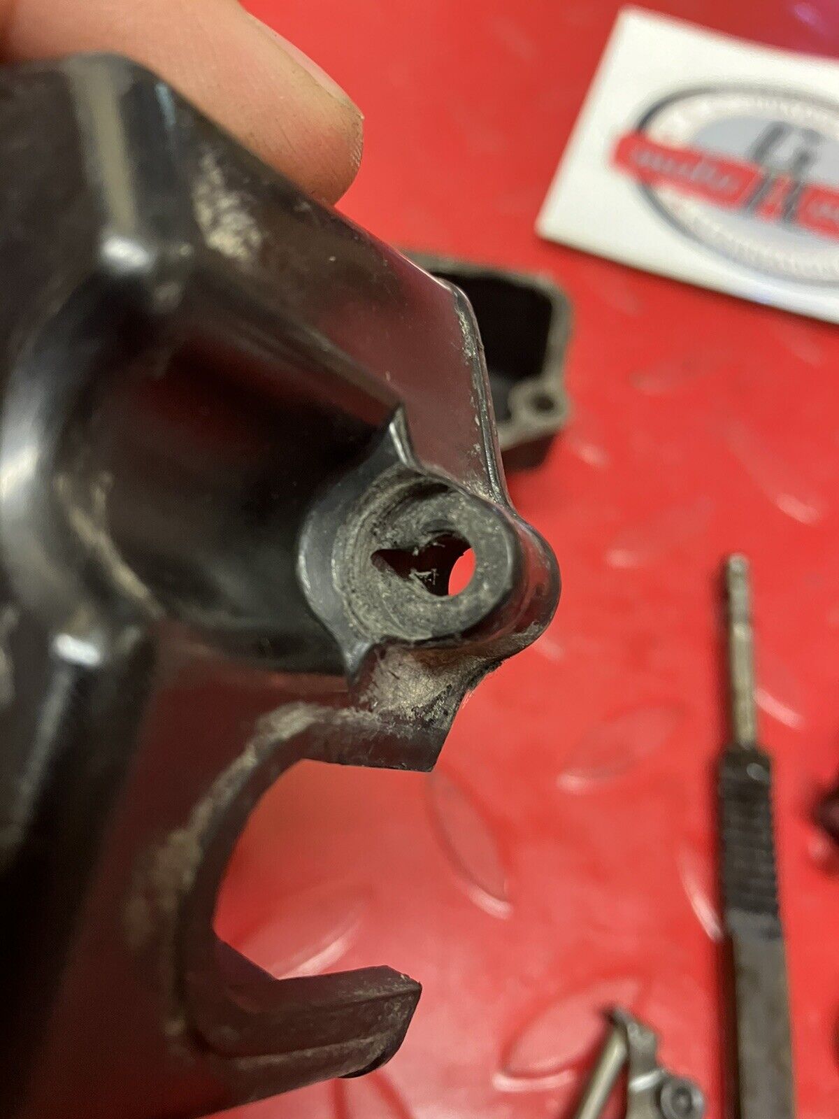 Kawasaki KX125 1986 complete power exhaust valve assembly cover governor shaft