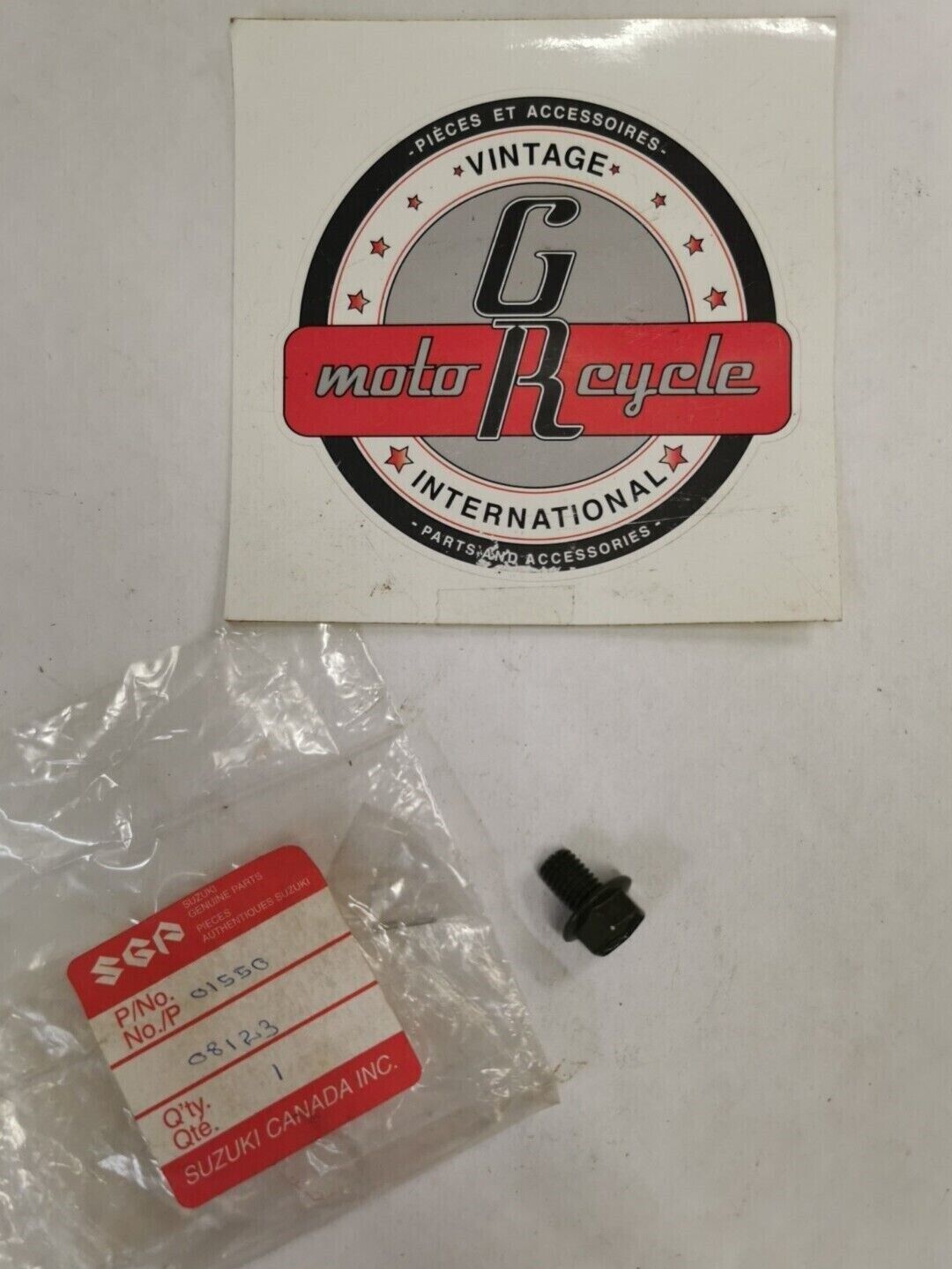 NOS SUZUKI LTA500F KINGQUAD BOLT 01550-08123 SUB BY 01550-0812A S28