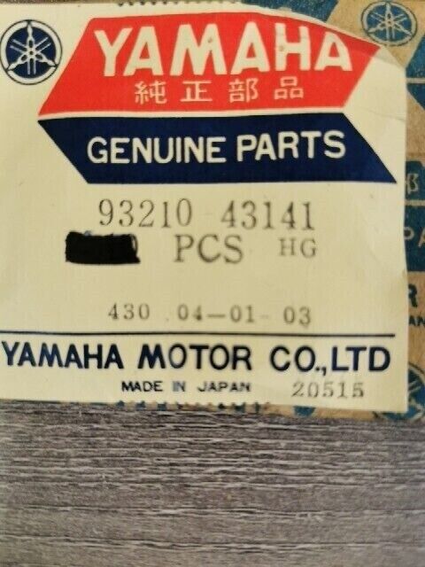 NOS YAMAHA SL292 SL338C GS340 SW433C SRX440 GS300 O RING 93210-43141-00 Y158