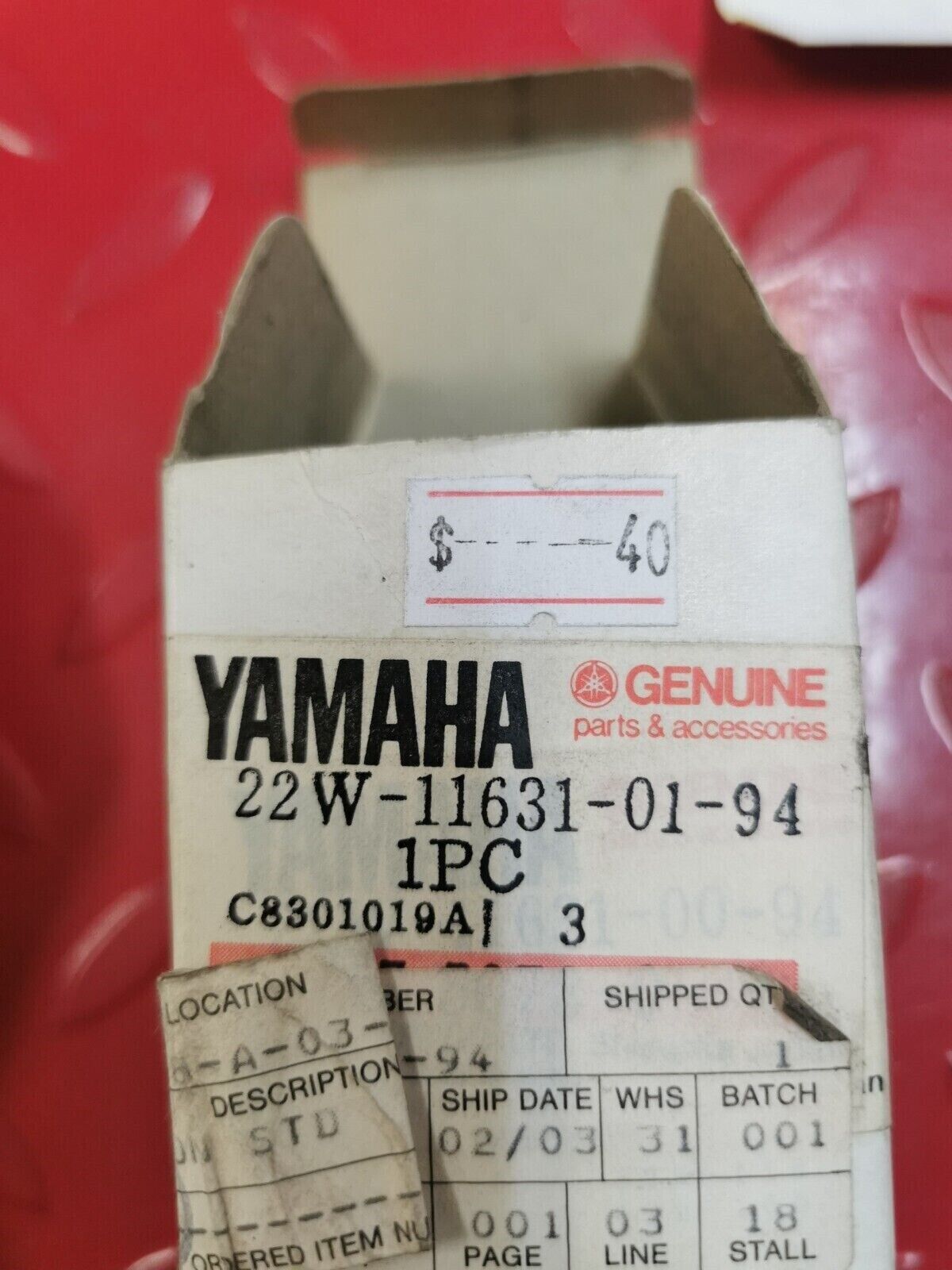 NOS YAMAHA YZ80 1983 PISTON STD 22W-11631-01-94 Y27
