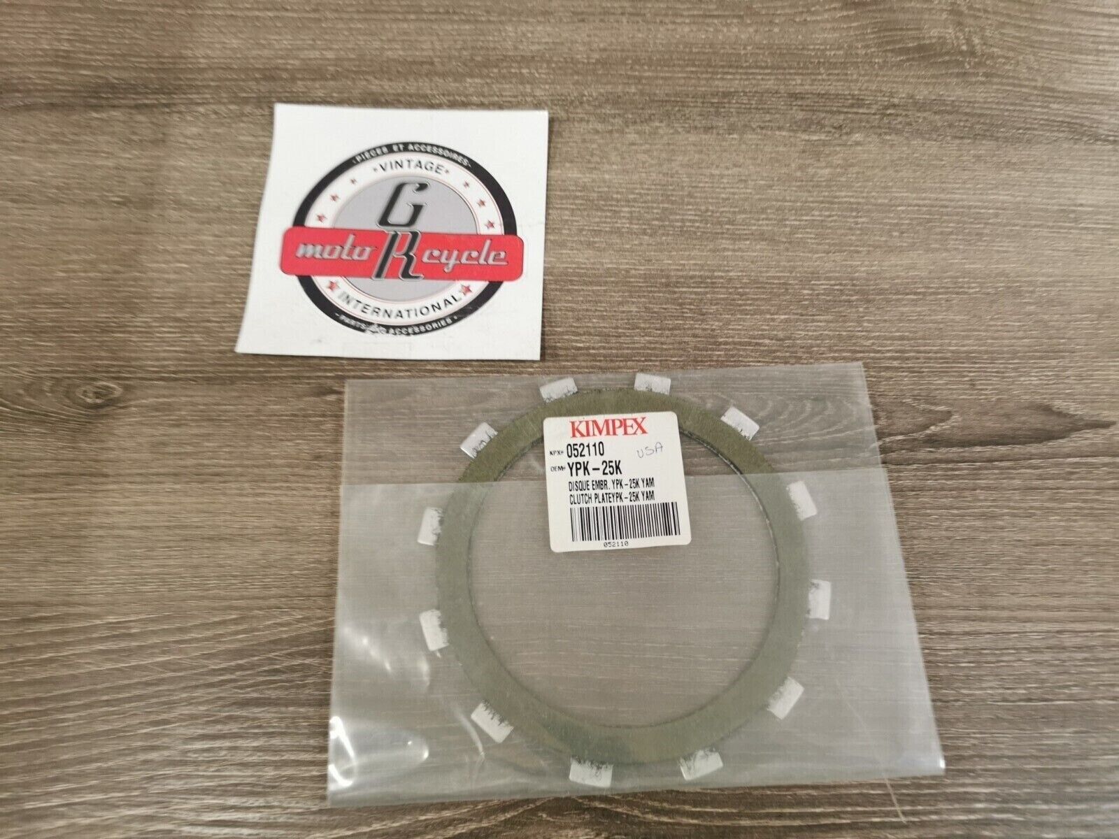 NOS KIMPEX YAMAHA Clutch Plate YPK-25K J25