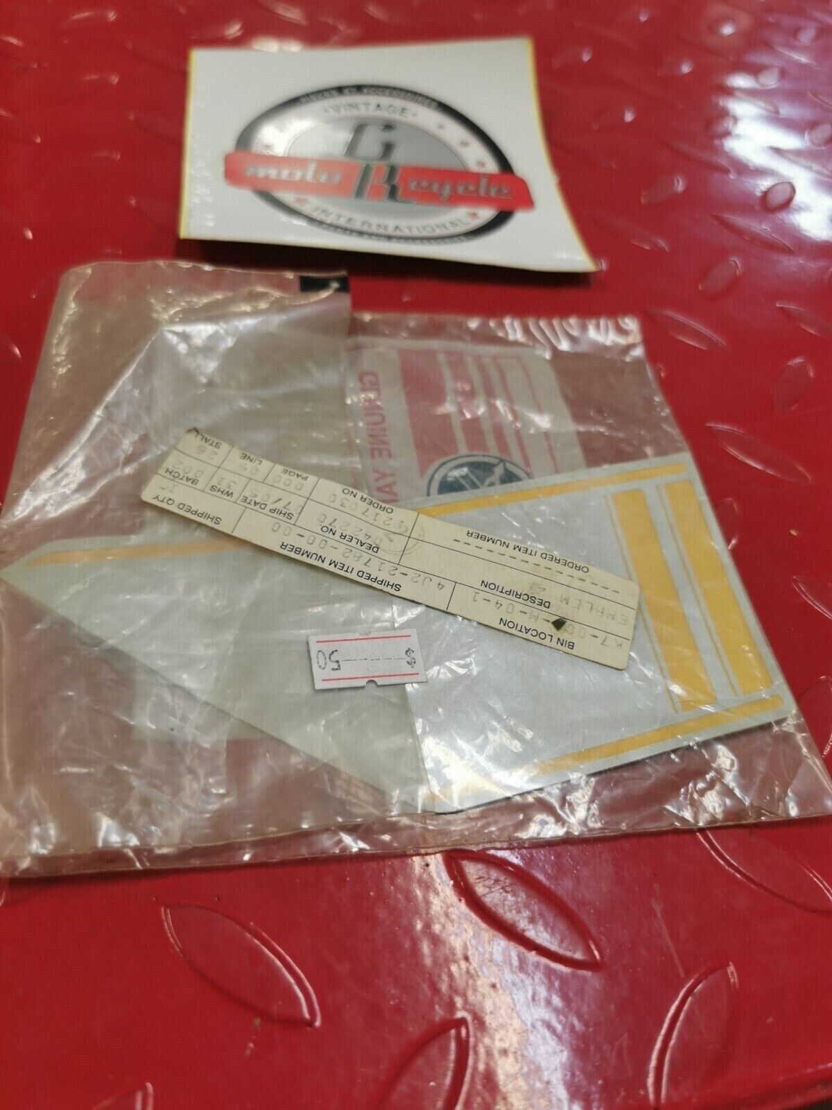 NOS YAMAHA MJ50 1982 EMBLEM 2 4J2-21782-00-00 Y28