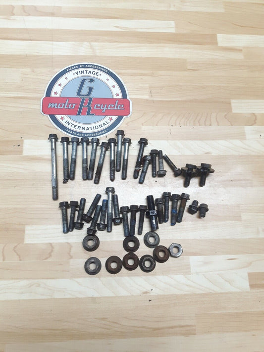 Kawasaki KX125 1986 motor engine cylinder crankcase cover hardware bolt nut misc