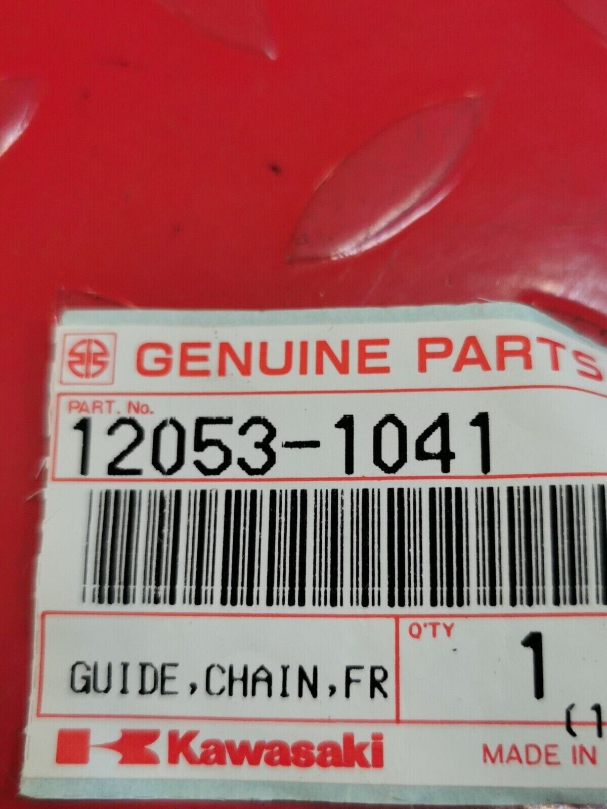 NOS KAWASAKI KZ440 1980 1981 1982 1983 GUIDE CHAIN FRONT 12053-1041 K2