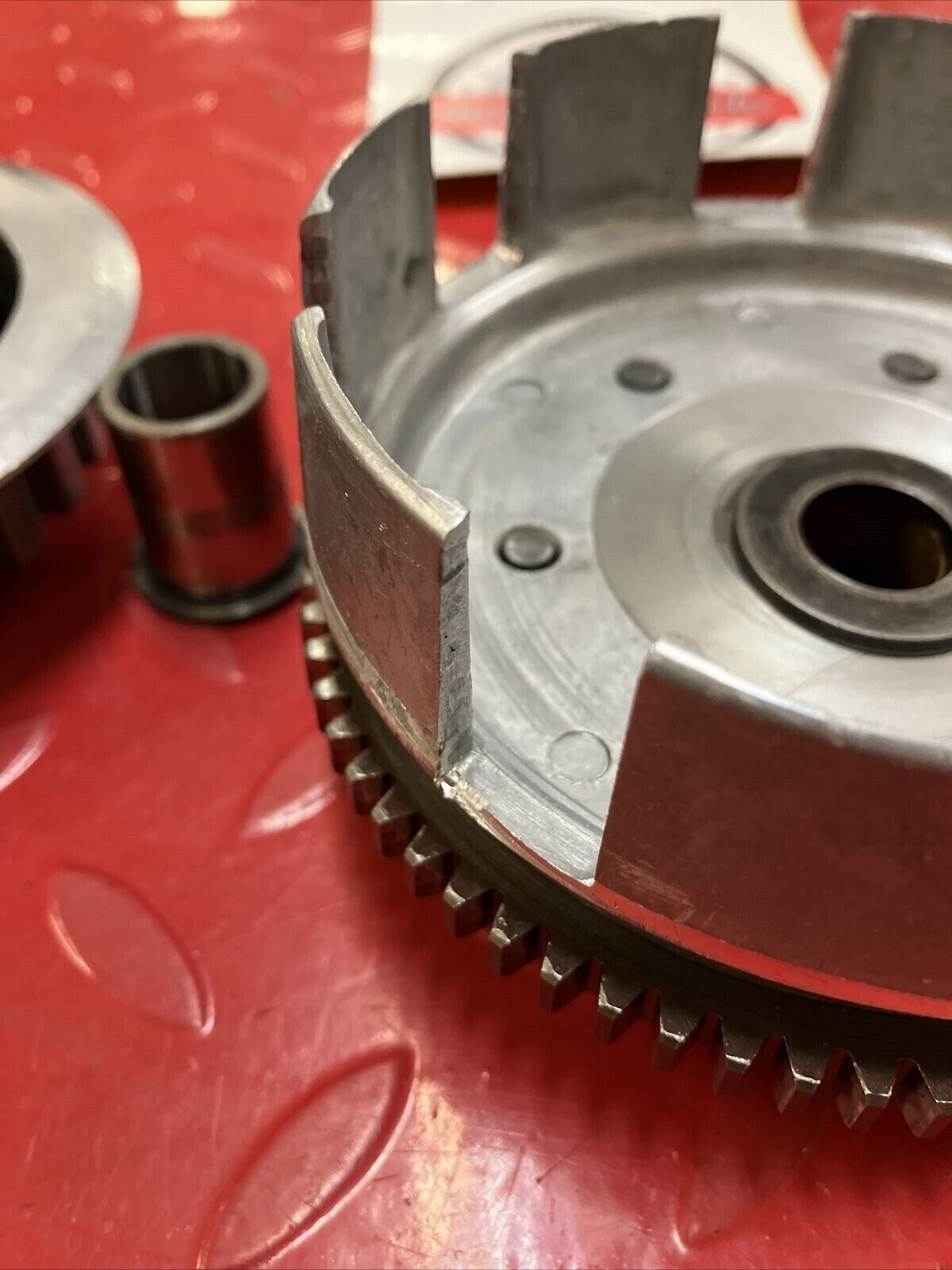 Honda CR80R 1990 complete clutch basket hub pressure plate 22100-GC4-600