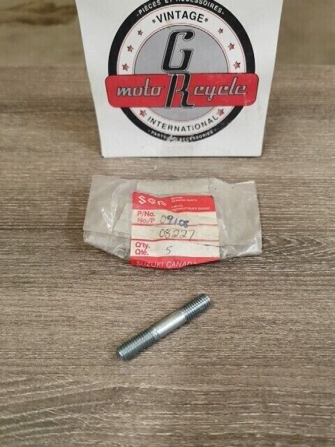 NOS SUZUKI RM125 1989 - 2008 RM250 1990 - 2006 RM85L STUD BOLT 09108-08227 S46