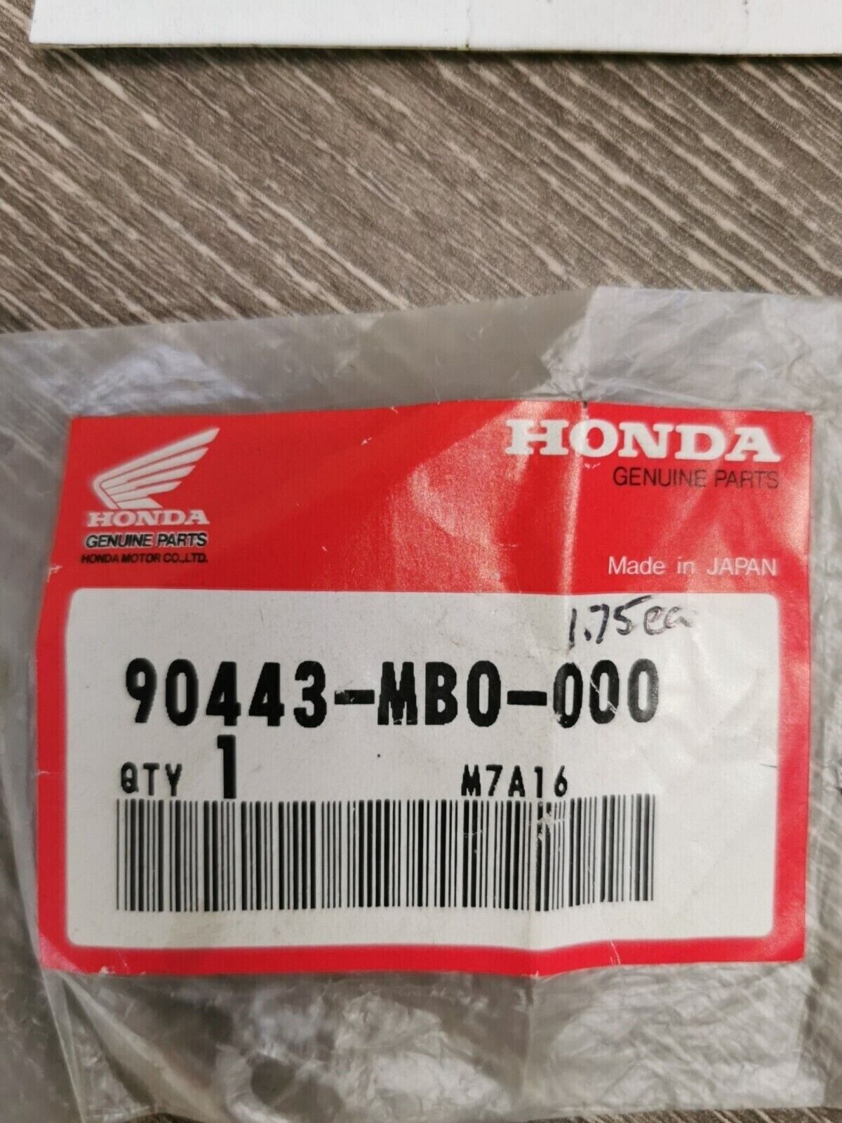 NOS HONDA VTX1300 WASHER 90443-MB0-000  H59