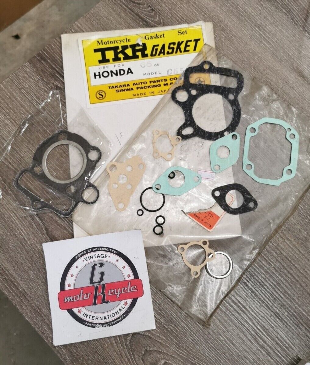 NOS TKR GASKET HONDA C65  INCOMPLETE GASKET KIT SET J47