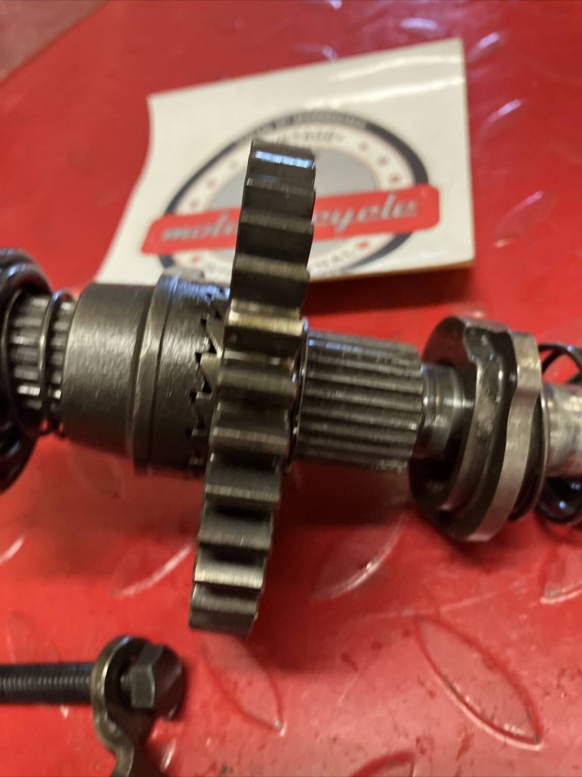 Honda XL250R 1982 Kickstarter kick starter shaft gear spindle stopper 1983