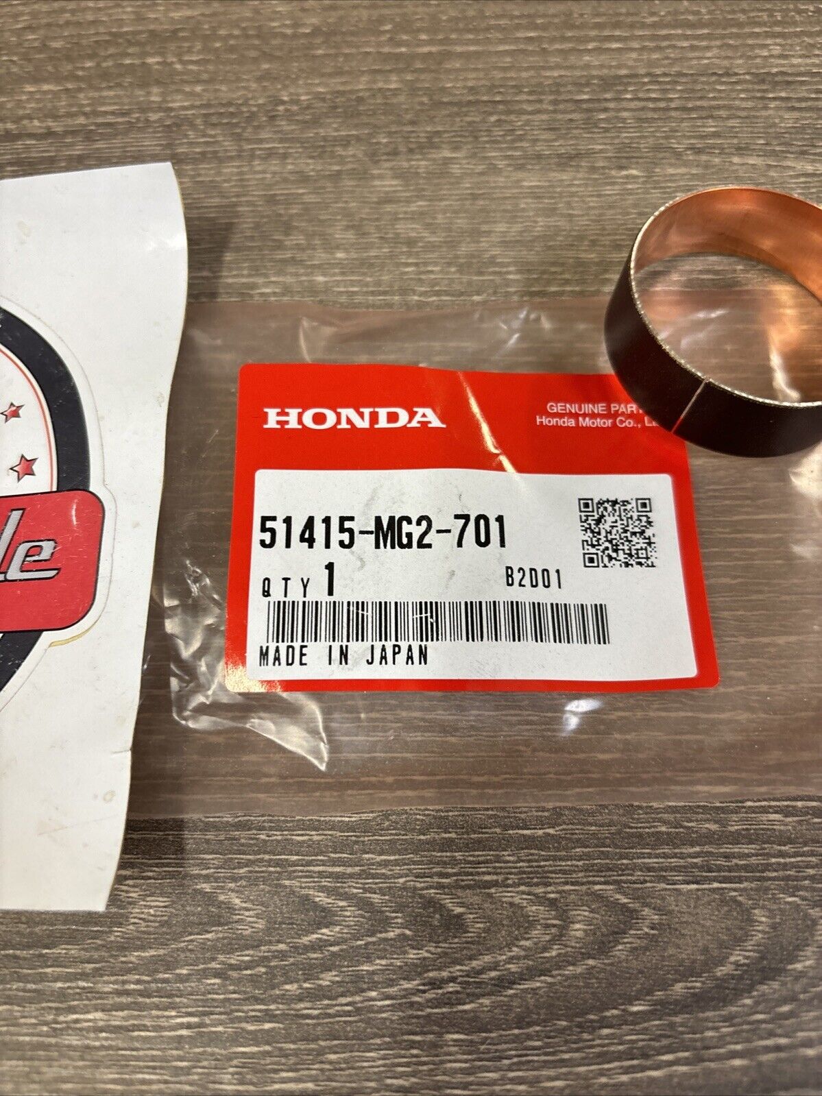 NOS Honda FX650 NX500 NX650 SLR650 XL600 SLIDER BUSH 51415-MG2-701 H159