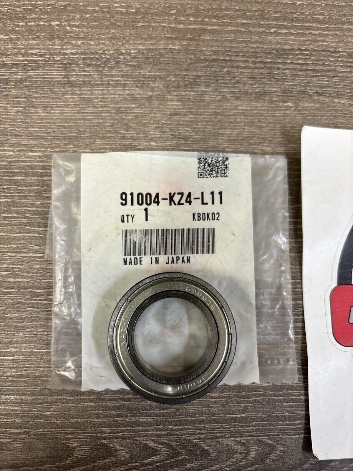 NOS Honda 2001 - 2007 CR125 R RADIAL BALL BEARING (6905Z) 91004-KZ4-L11 H128