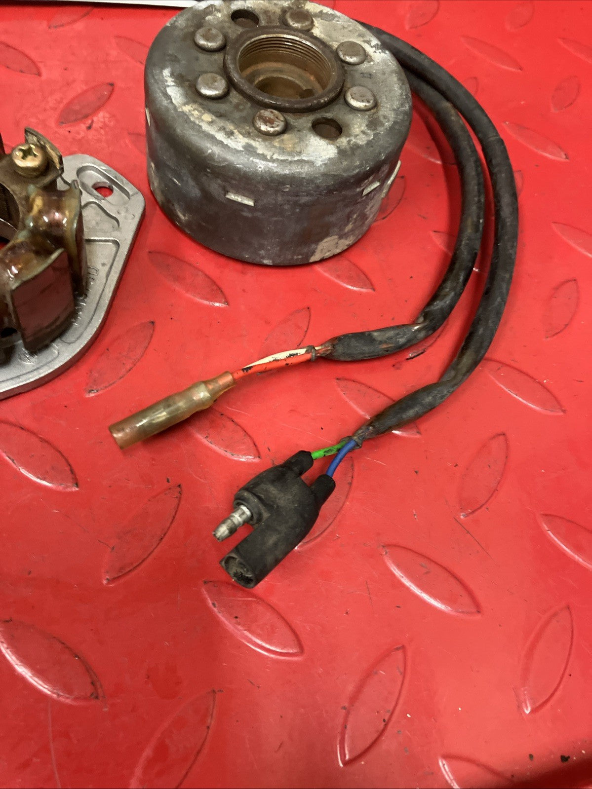 Honda CR250R 1985 Stator and flyhweel alternator magneto pulser TESTED GOOD