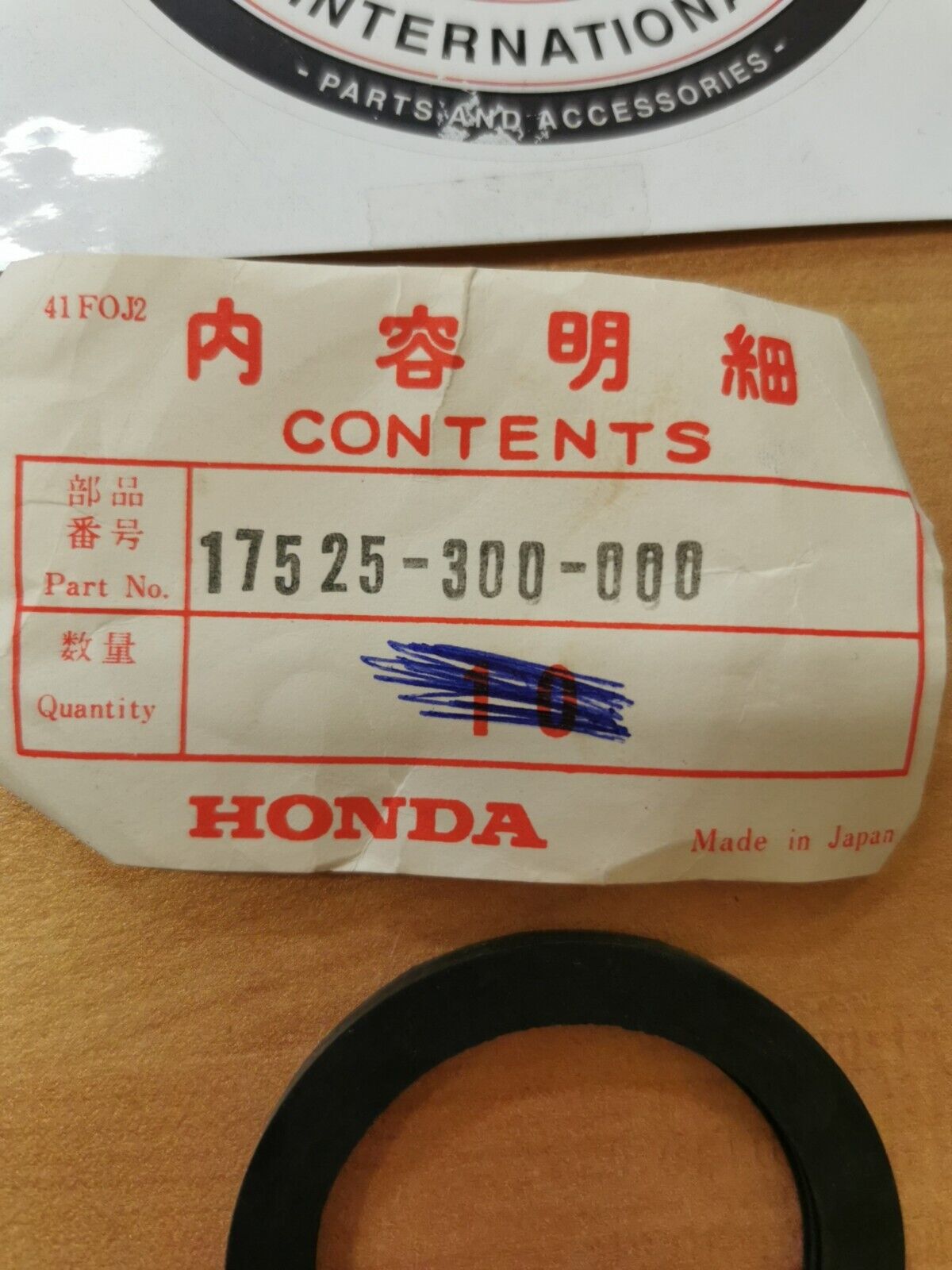 NOS Honda CL450 CB450 SL350 CB750 CB350 CL350 GAS CAP GASKET 17525-300-000 H26