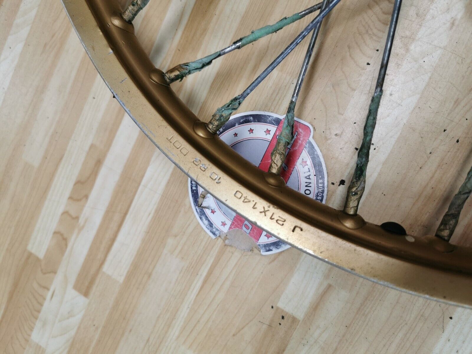 Honda XL200R 1983 front wheel rim hub 1984 44601-KB9-010