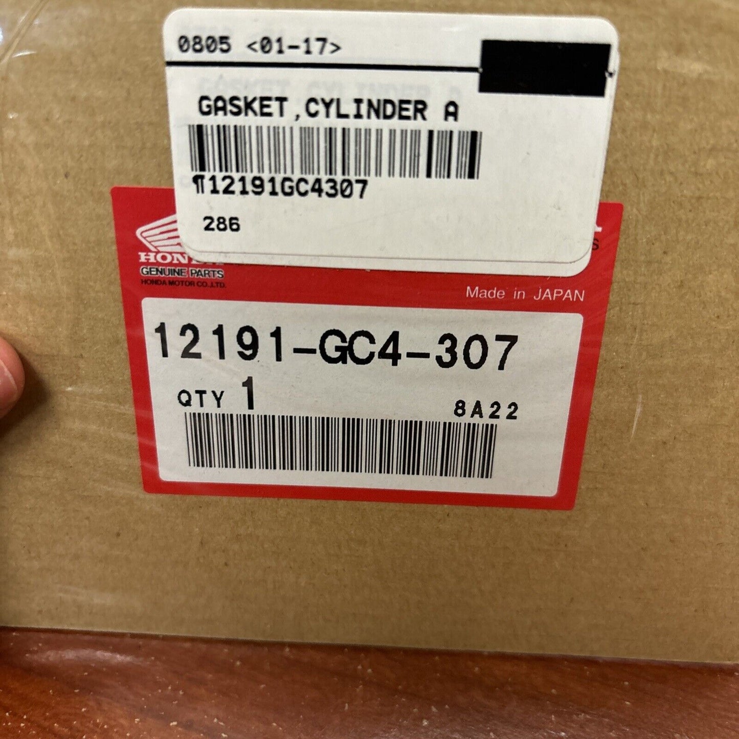 NOS Honda 1983 CR80R CYLINDER BASE GASKET 12191-GC4-307 H148