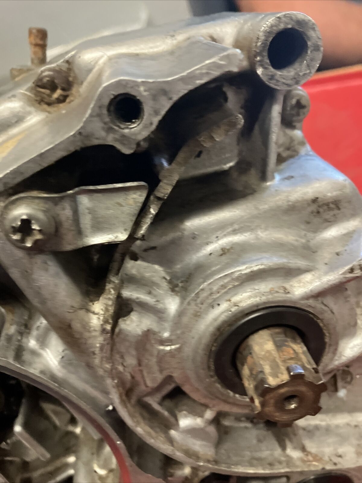 Honda XL100 1974 engine motor bottom end crankcase crankshaft transmission