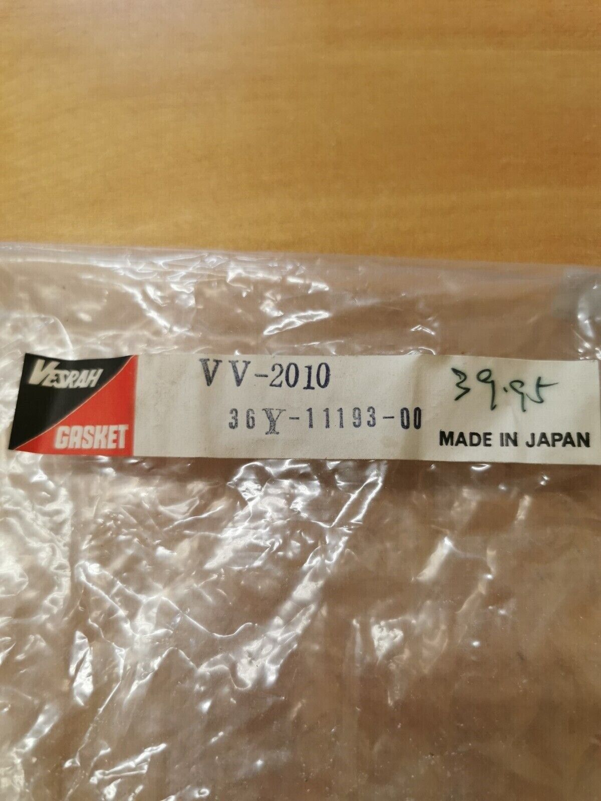 NOS YAMAHA FJ1200 VESRAH HEAD COVER GASKET SUPERSEDED BY 5WM-11193-00-00 Y39