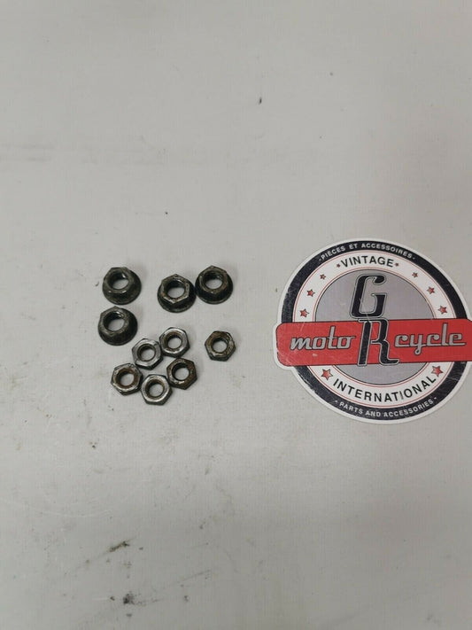 Honda CR250R 1982 engine motor cylinder and head nut hardware