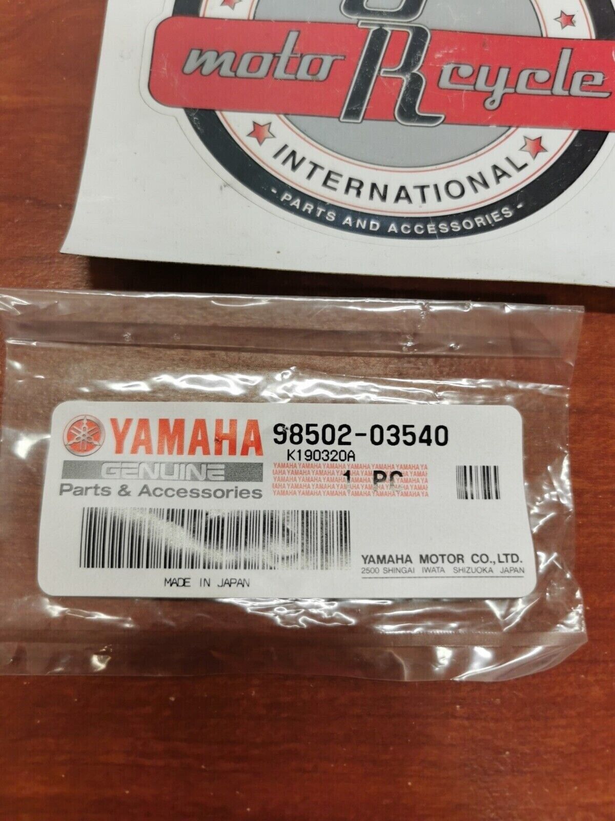 NOS Yamaha PAN HEAD SCREW 98502-03540-00 Y81