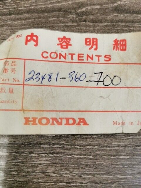 NOS HONDA CR125M 1974 1975 GEAR COUNTERSHAFT FIFTH 23T 23481-360-700 H76