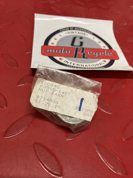 NOS KAWASAKI NUT 14MM 92015-1407 K15