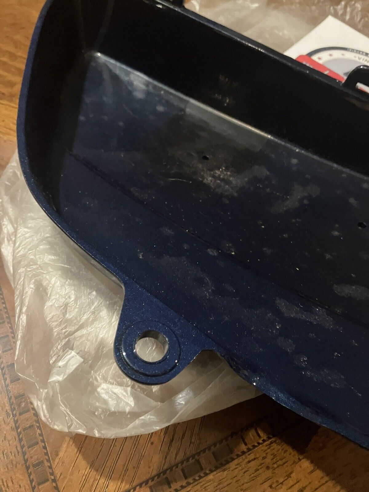 NOS Suzuki GT380 GT550 1973 - 1977 LEFT SIDE COVER PANEL 47211-34100-03F S34