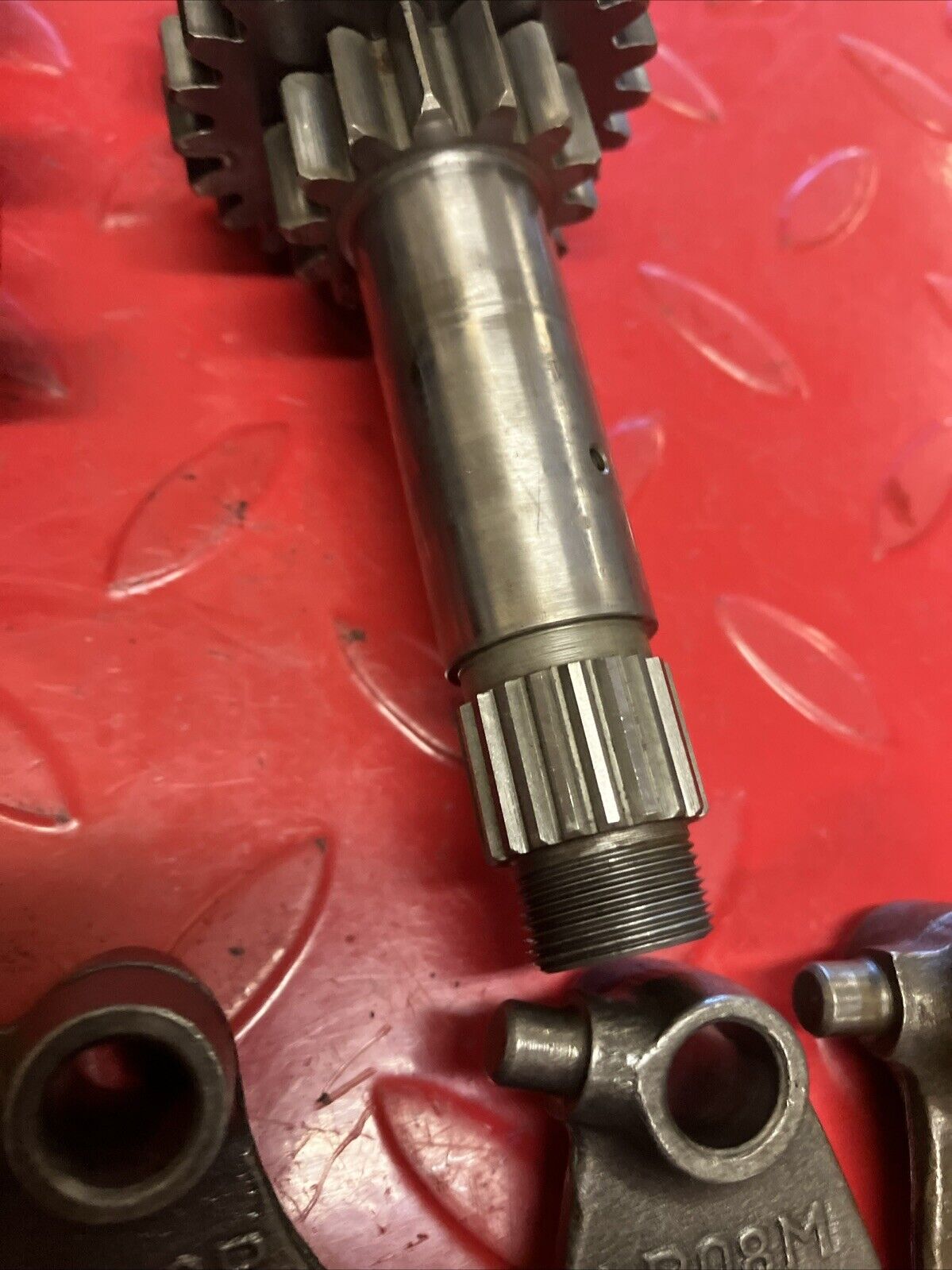 Honda MT125 1975 Transmission mainshaft countershaft gear drum forks 1974 1976