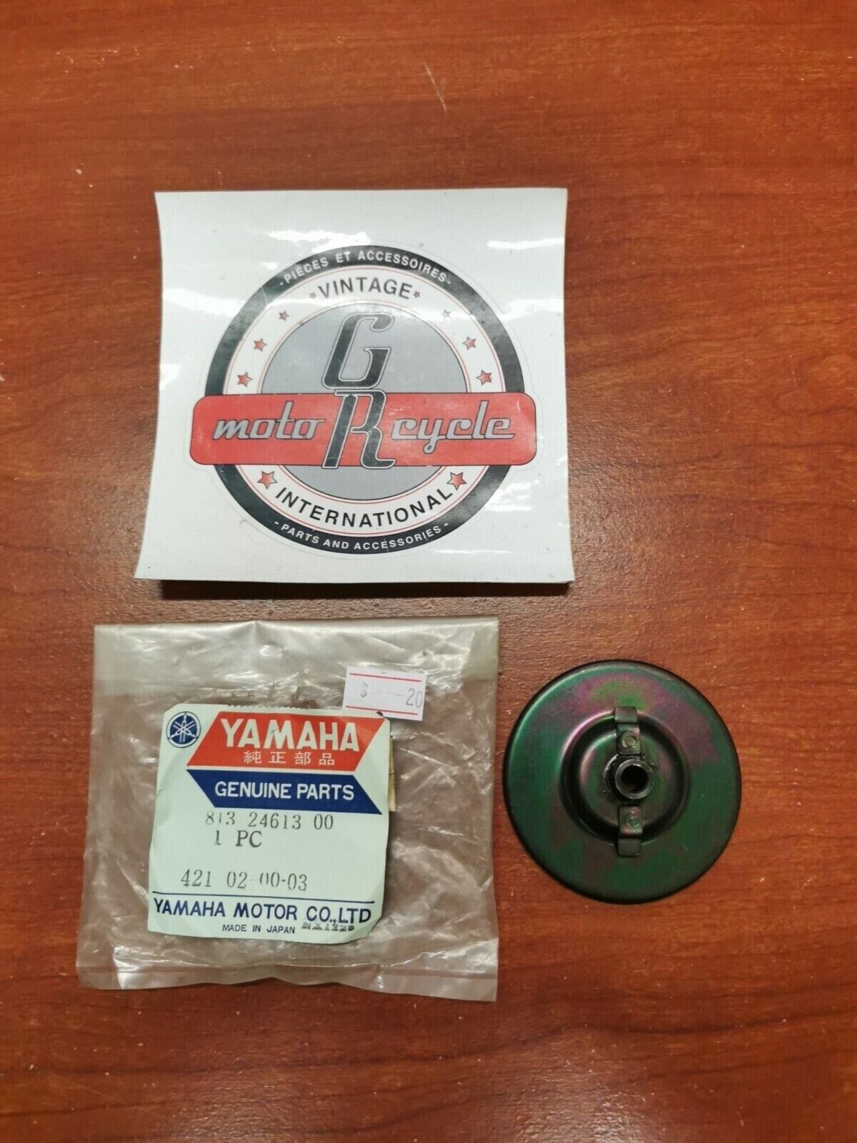 NOS Yamaha EX440 ET340 SRX440 CAP DISC 813-24613-00-00 SUB. 813-24613-01-00 Y92