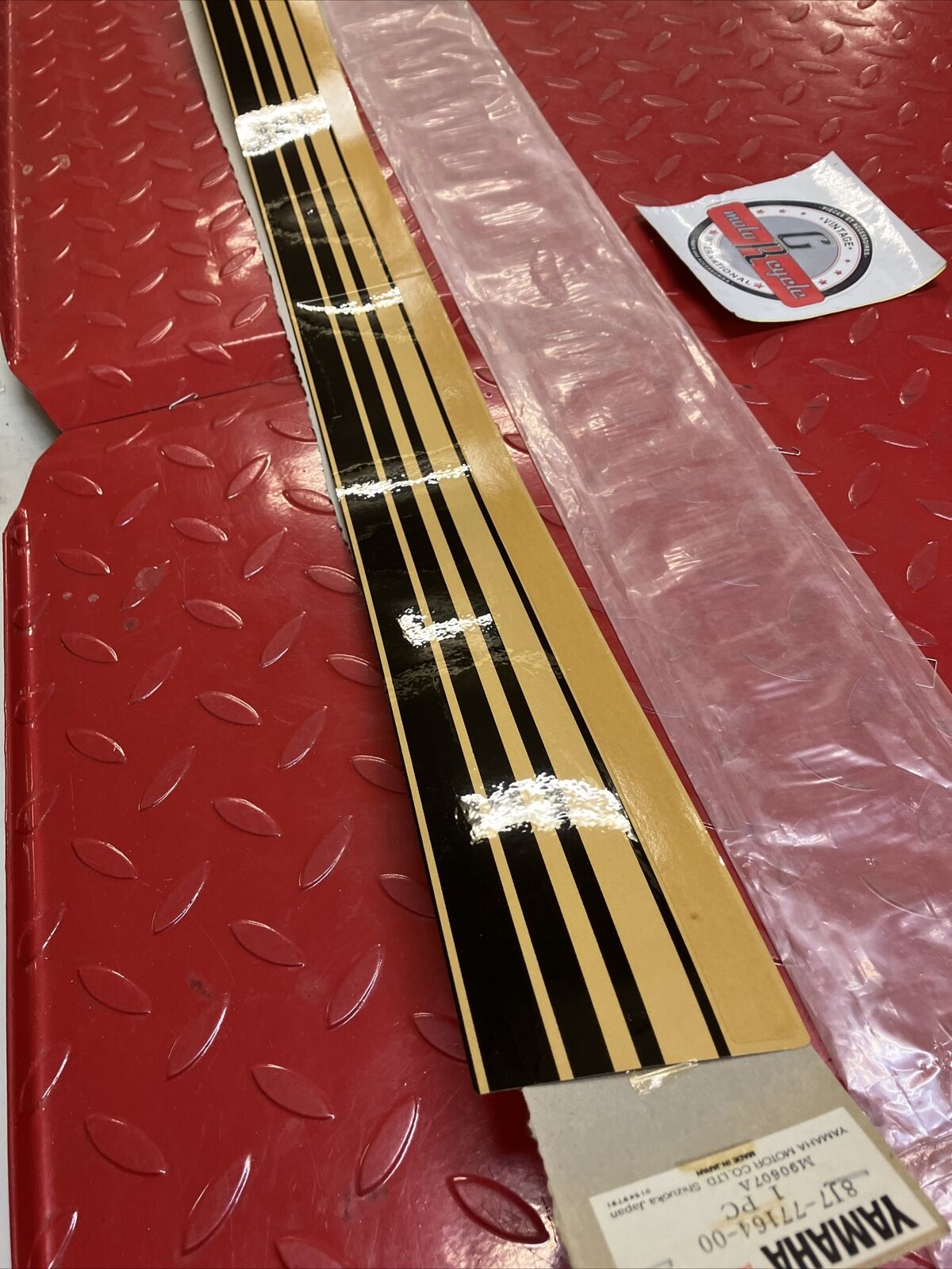 NOS Yamaha EX440 1980 DECAL ORNAMENT 2 8J7-77164-00-00 Y36